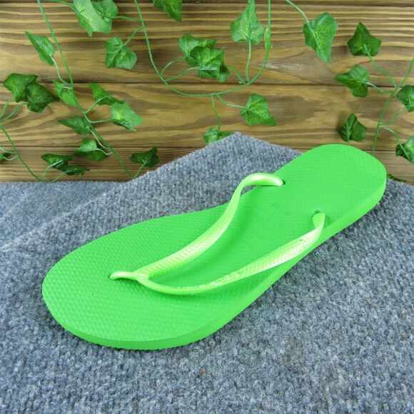 Havaianas Men's Slim‎ Lime Flip Flop Green Synthetic Size 9M Gently Used 2025 - Picture 1 of 6
